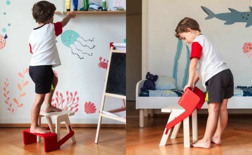 Flip Flap Childrens Chair Step Stool Ladder